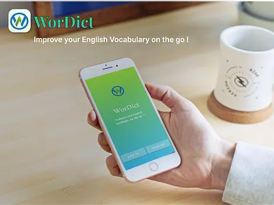 Vocabulary Mobile App branding design graphic design illustration logo typography ui ux visual design