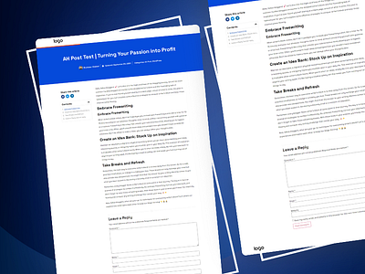 Single Post Template designs, themes, templates and downloadable ...