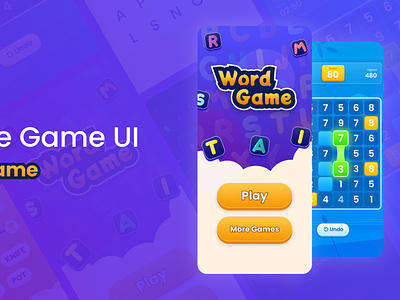 Word Game game ui game uiux design graphic design mobile game ui word game word game ui