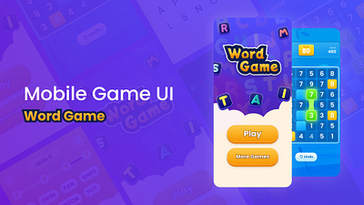 Word Game game ui game uiux design graphic design mobile game ui word game word game ui