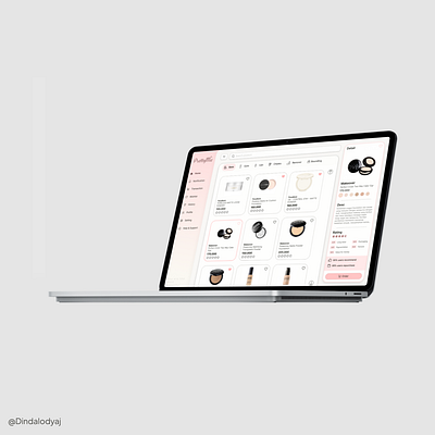 PrettyMe - Makeup Ecommerce Web Design ecommerce landing page makeup pastel colors ui uix user interface web