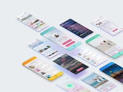 Meditation App- hi-fi design branding design graphic design illustration logo typography ui ux visual design