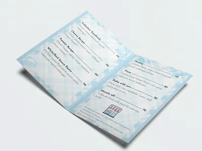 Menu card design branding design graphic design illustration logo typography ui ux visual design