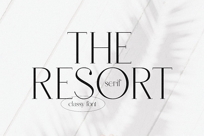 The Resort | Serif Font app branding design graphic design illustration logo typography ui ux vector