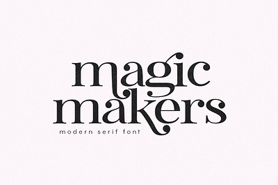 Magic Makers | Modern Serif Font app branding design graphic design illustration logo typography ui ux vector