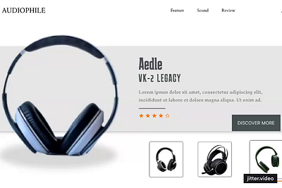 Headphone figma graphic design uiux web desing