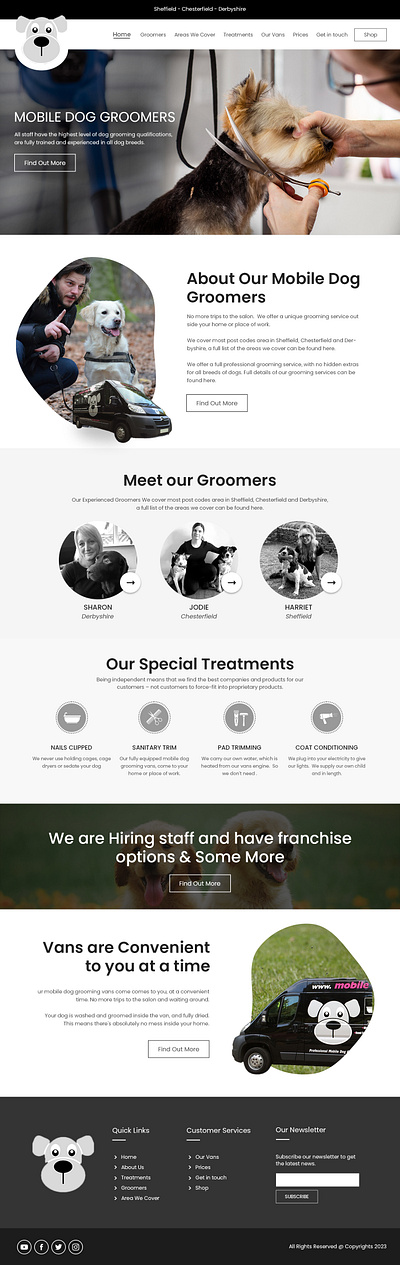 Mobile Dog Groomers ... branding design graphic design illustration typography