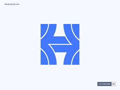 Letter H Logo design alphabet bold branding creative design designer h initial letter letters logo logo design logo designer logo on sale logos logos on sale monogram new simple visual identity