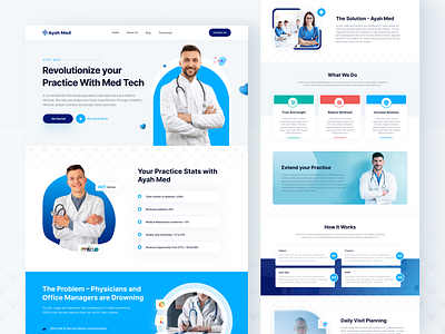 Ayah Med - Website Design app ayah med branding design doctor figma graphic design health logo medical product design software design ui ui ux userexperience userinterface ux web app website design website ui