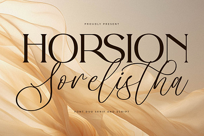 Horsion Sorelistha Font Duo app branding design graphic design illustration logo typography ui ux vector