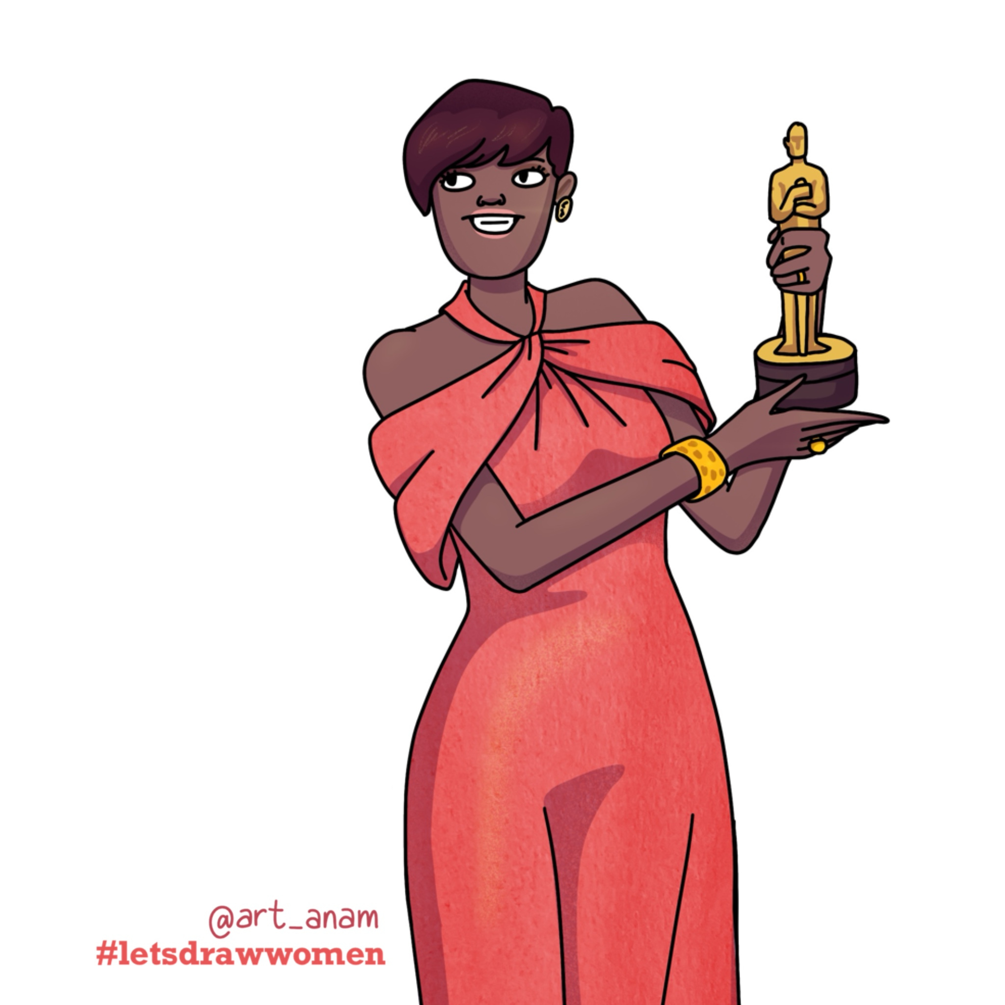 Viola Davis illustration cartoon cartoon character cartoon design character design digital illustration editorial illustration illustration