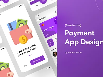 Payment App UI Design in Figma adobe xd app redesign figma figma design graphic design payment app ui ui ui ux uiux wallet app