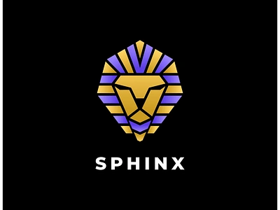 Sphinx Pharaoh God Egypt Logo ancient cairo design egypt egyptian face giza god goddess graphic design head illustration logo logo design mummy myth mythology pharaoh pyramid sphinx