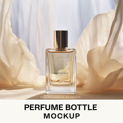 Luxury Perfume Mockup PSD aesthetic designer glass bottle logo mockup perfume perfume bottle perfume mockup