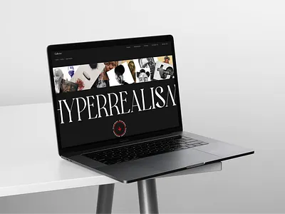 Galleriee art gallery artist website hyperrealism scroll animation ui