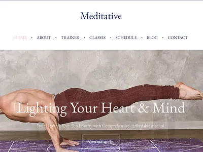 Yoga website template website design yoga yoga website