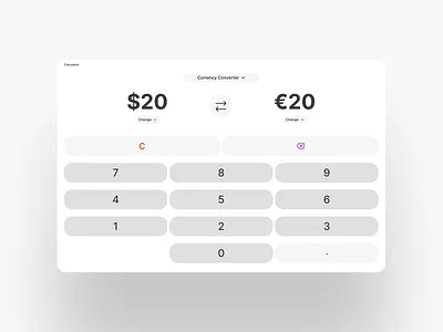 Multipurpose Calculator UI calculator dailyui minimalistic product design ui webdesign