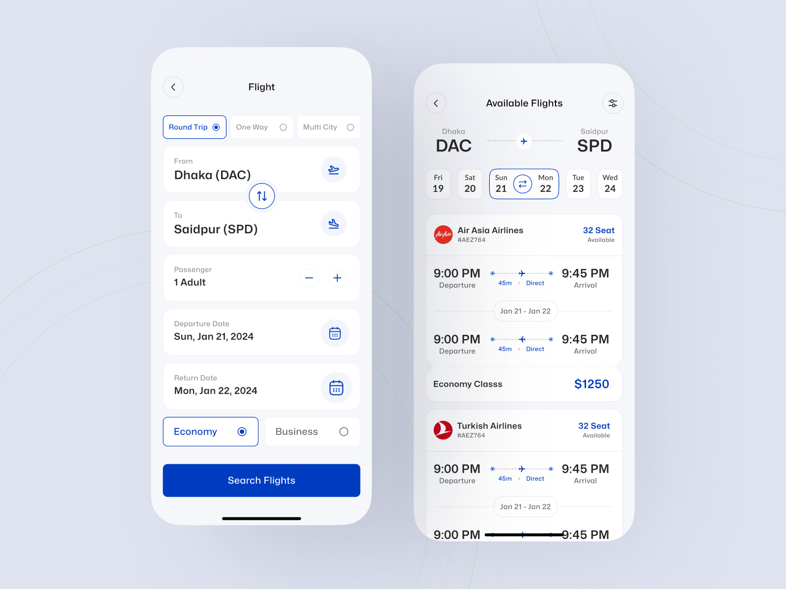 Flight Booking App Design Light Theme By Kamalesh Roy On Dribbble