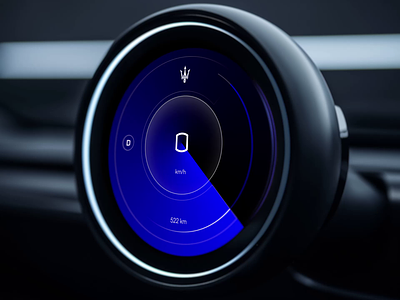 Maserati EV hmi dashboard design concept UI UX AI animation 3d ai animation automotive branding car cg cgi concept dashboard ev hmi interaction interface motion motion graphics ui