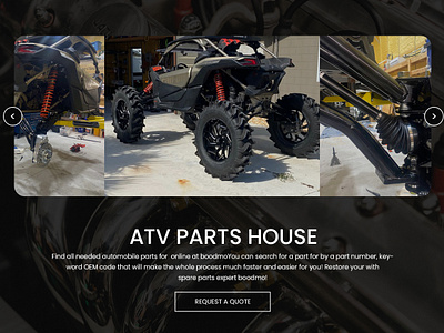 Atv Parts House 3d animation branding graphic design motion graphics ui