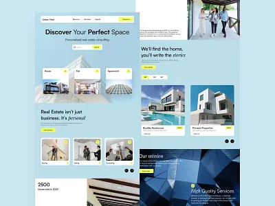 Real Estate Landing Page design figma figma design images landing page landing page design real estate real estate website typography ui ux web web design