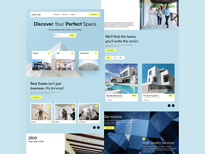 Real Estate Landing Page design figma figma design images landing page landing page design real estate real estate website typography ui ux web web design