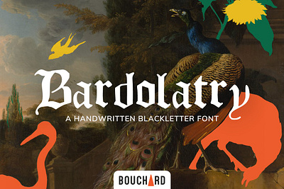 Bardolatry Handwritten Blackletter Font hand drawn font