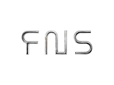 FNS logo mark brand identity branding font freelance geometric graphic design icon identity logo logomark mark metal modern