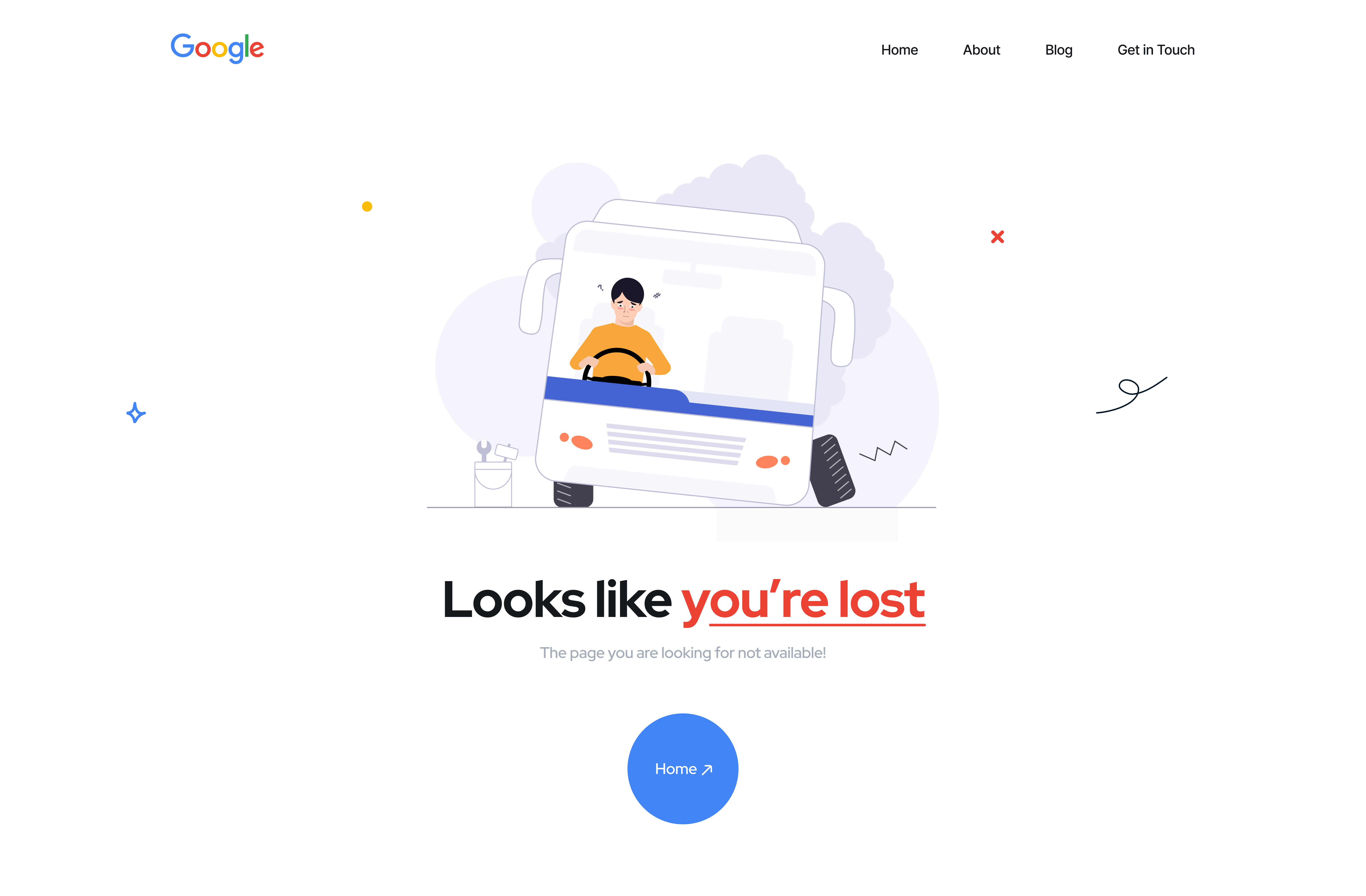 Error Page Design 404 animation branding clean design design error error page flat graphic design illustration mobile print product design style typography ui uiux web design