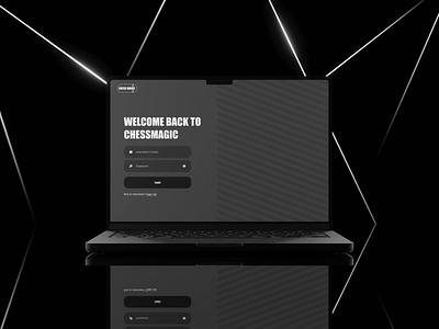 Chess Login Page Web UI chess homepage login uiux welldux