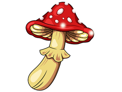 mushroom 2d graphic design illustration mushroom илюстрация