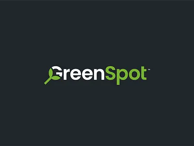 Green Spot - Logo Design & Visual Identity abstractlogo branding brandmark design entrepreneurship graphic design green leaf letter g logo logo logo inspiration magnifier modern design nature plant research silicon valley startup tech logo wordmark