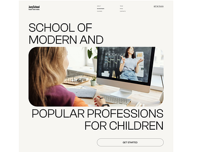 landing page about education basic style landing landing page ui uiux uiux design web design webdesign