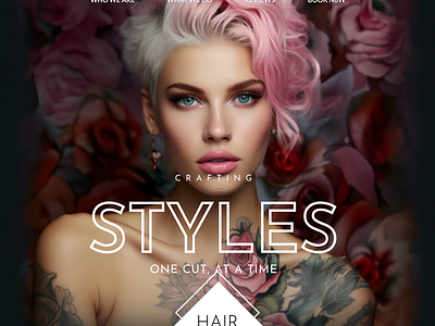 Hair Stylist, Beauty Salon, Canva Template at $9.99 beauty beauty salon beauty salon website canva template canva website template canva websites diy template easy to edit website hair salon hair stylist hair stylist site landing page motion graphics salon shop website simple website