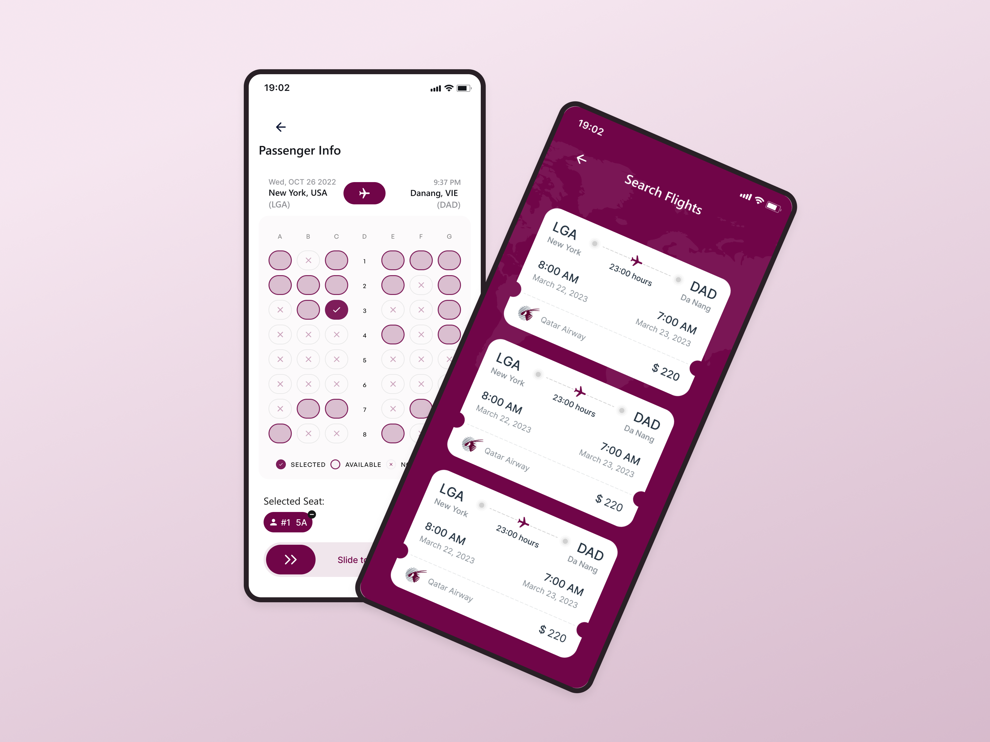 Skylight design inspiration flight ticket booking app mobile app design ui ux
