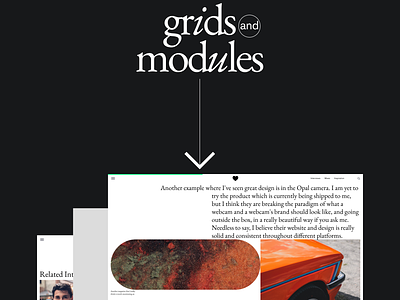 The Lovers Mag grids and modules experiments grid magazine typography uxui webdesign