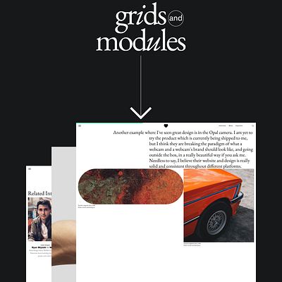 The Lovers Mag grids and modules experiments grid magazine typography uxui webdesign