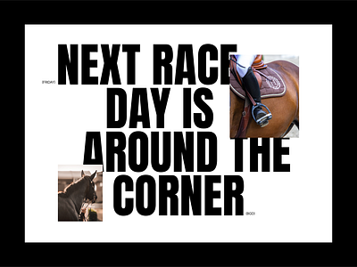 Derby Track Finder - Hero Section about us big big text big typo big typo layout big typography exploration horse race website horse races horse web layout next race off gird pictures ui ui design ui ux design ux design web design website