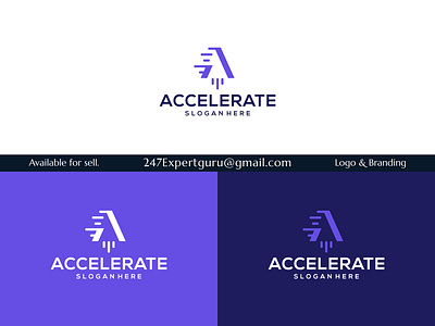 Accelerate logo design template or boost logo graphic design 3d animation branding graphic design logo motion graphics vector logo design