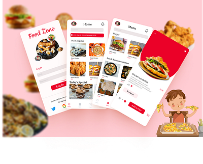 Food Ordering App design app design fooddelivery interface ui