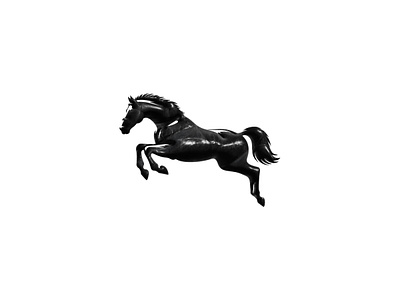 Illustrator is pretty cool for 3D 3d animal brand branding horse identity illustration logo