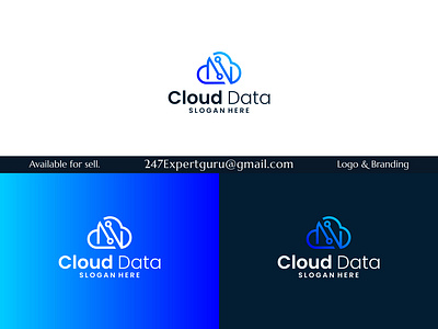 Cloud logo design template with initial letter n 3d animation branding graphic design logo motion graphics vector logo design