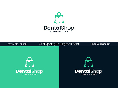 Dentistry clinic logo design with negative space abstract 3d animation branding graphic design logo motion graphics ui vector logo design