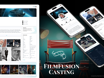 Cinema Casting Agency - User Profile casting cinema cinema agency dailyui portfolio profile ui ui design user profile ux