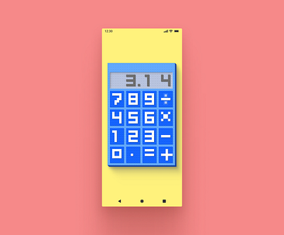 Daily UI #004 - Calculator app calculator dailyui lego mobile ui