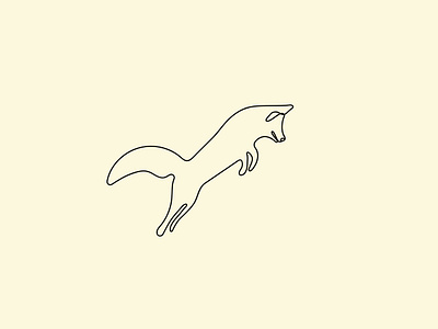 LINE ART JUMPING FOX animation branding design fox fox jumping fox line art graphic design illustration jaumping fox line art line art fox logo design minimal logo typography ui vector wordmark logo