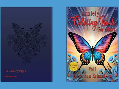 Anxiety Coloring Book for Adults anxiety coloring book book book art book cover book cover art book cover design book cover mockup book design book illustration coloring book cover cover art creative book cover ebook ebook cover epic bookcovers graphic design hardcover kindle book cover paperback cover professional book cover