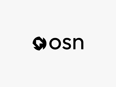 osn abstract digital logo modern simple startup
