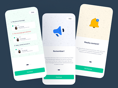 Onboarding Screen - WhatsApp Data Recovery Mobile App data recovery end to end encrypted in app purchase media recovery onboarding save for later trending ui ui design for whatsapp whatsapp whatsapp feature