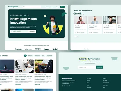 Elearning Project agency course design elearning landing page online course ui web website